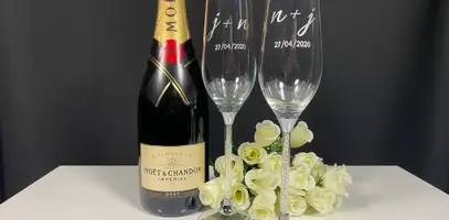 Wedding Glasses by Groovy Glass