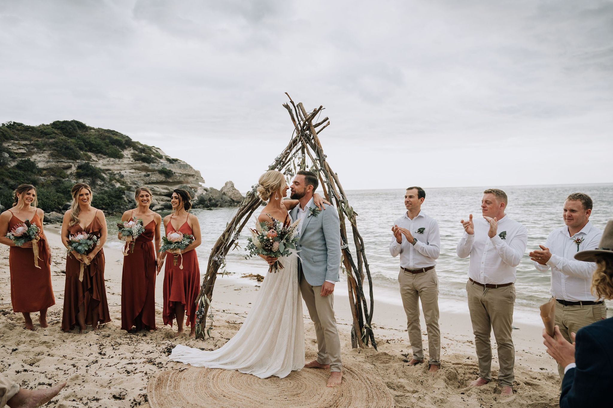 Beach wedding sale barefoot