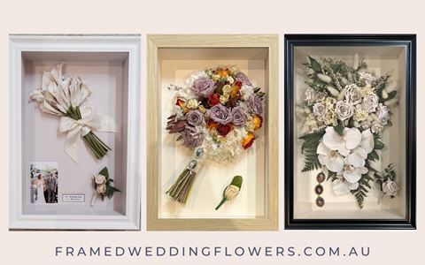 Framed Wedding Flowers