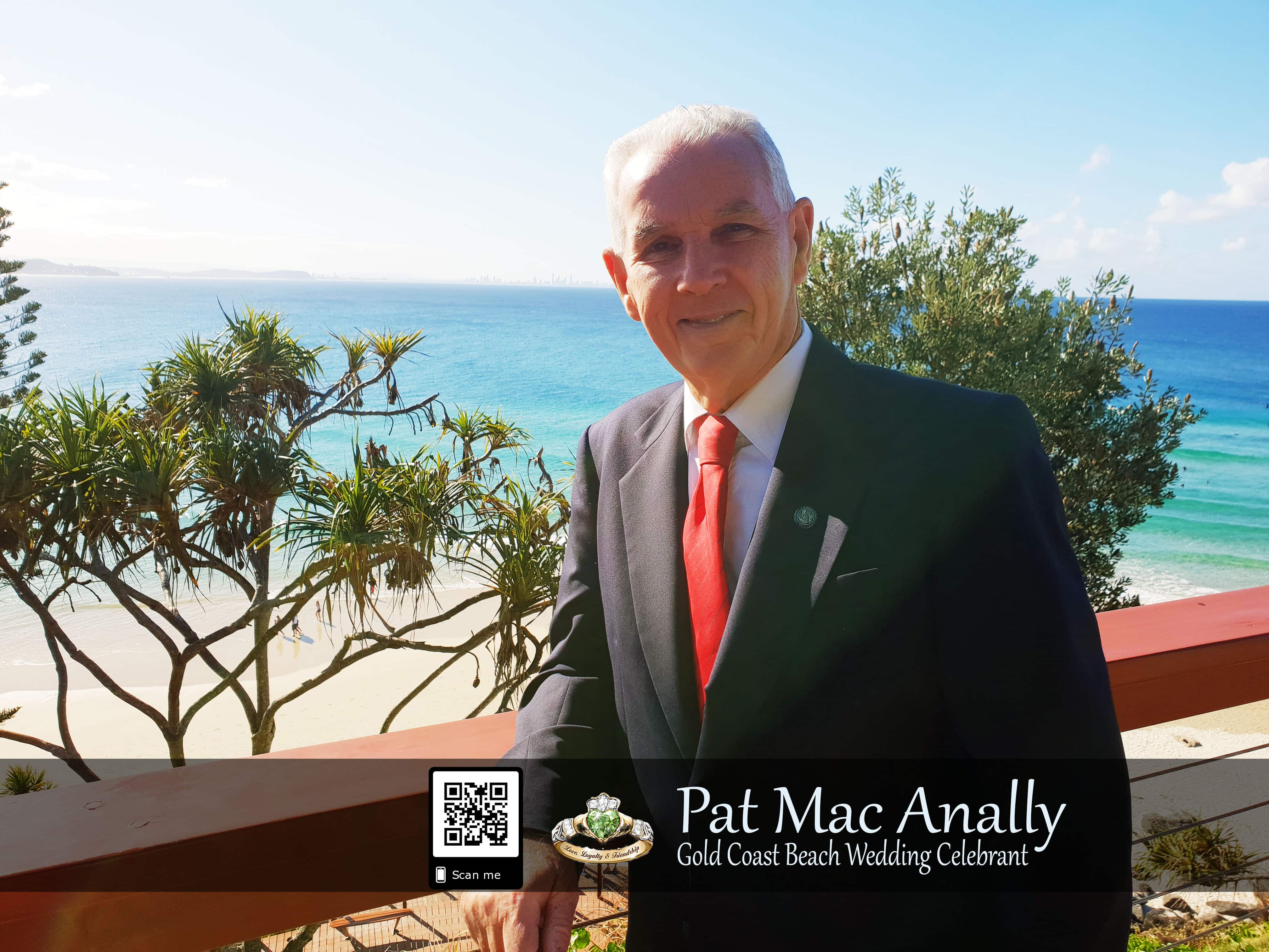 Pat Mac Anally - Irish Celebrant on the Gold Coast