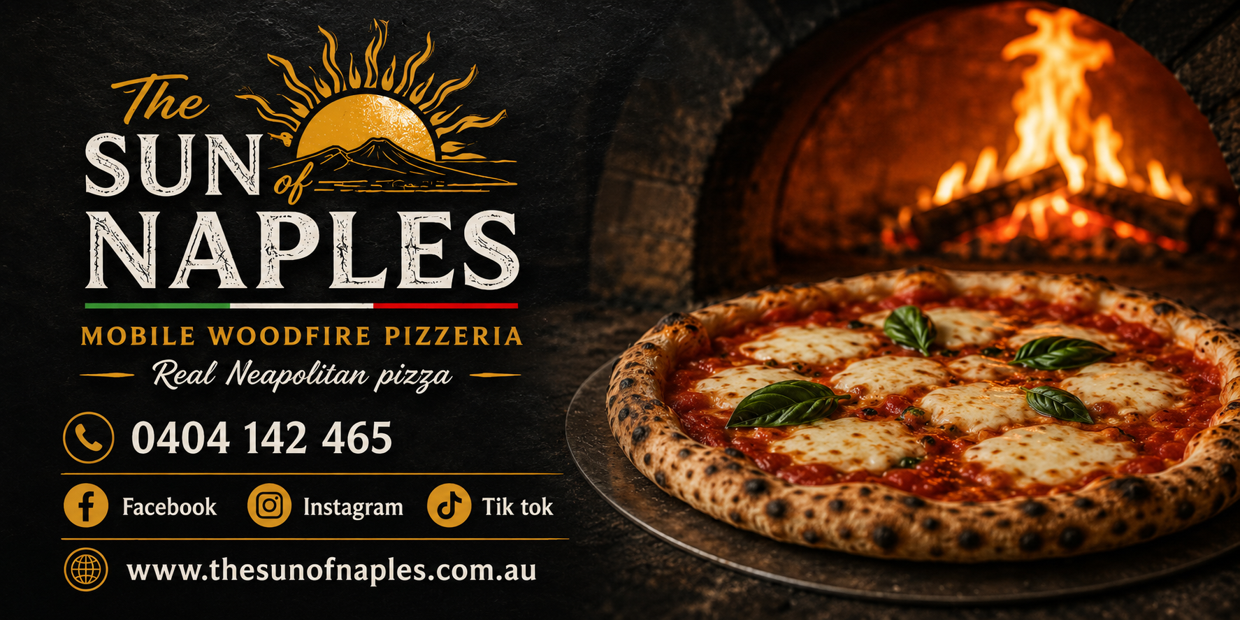 The Sun of Naples wood fired mobile pizzeria