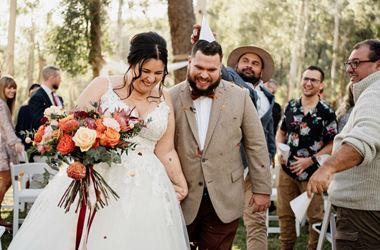 Escape to the country: Tenayah and Josh’s ‘no regrets’ romantic wedding weekend