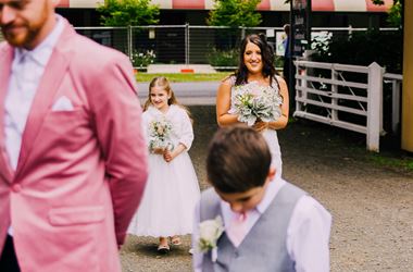 Bec and Dave host relaxed wedding centred around family