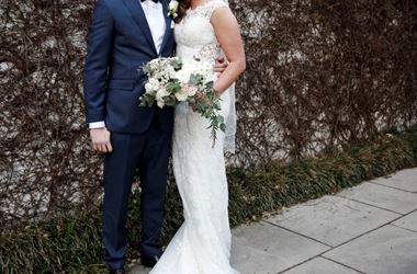 Tiffany and Ryan feel the love at romantic garden wedding