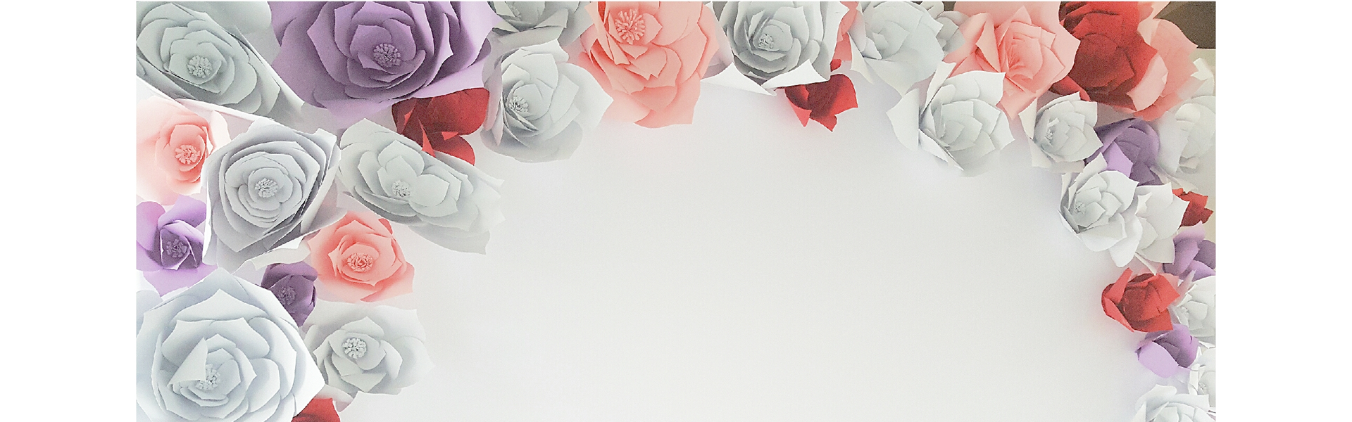 Custom paper flower backdrop 