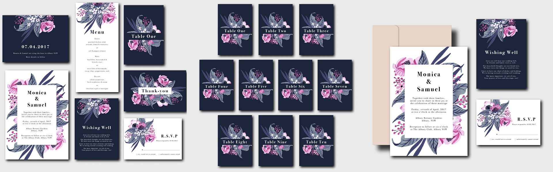 Floral Wedding invitations