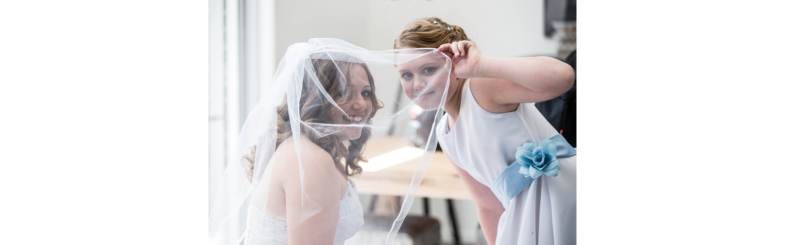 Flower girl and her Bride