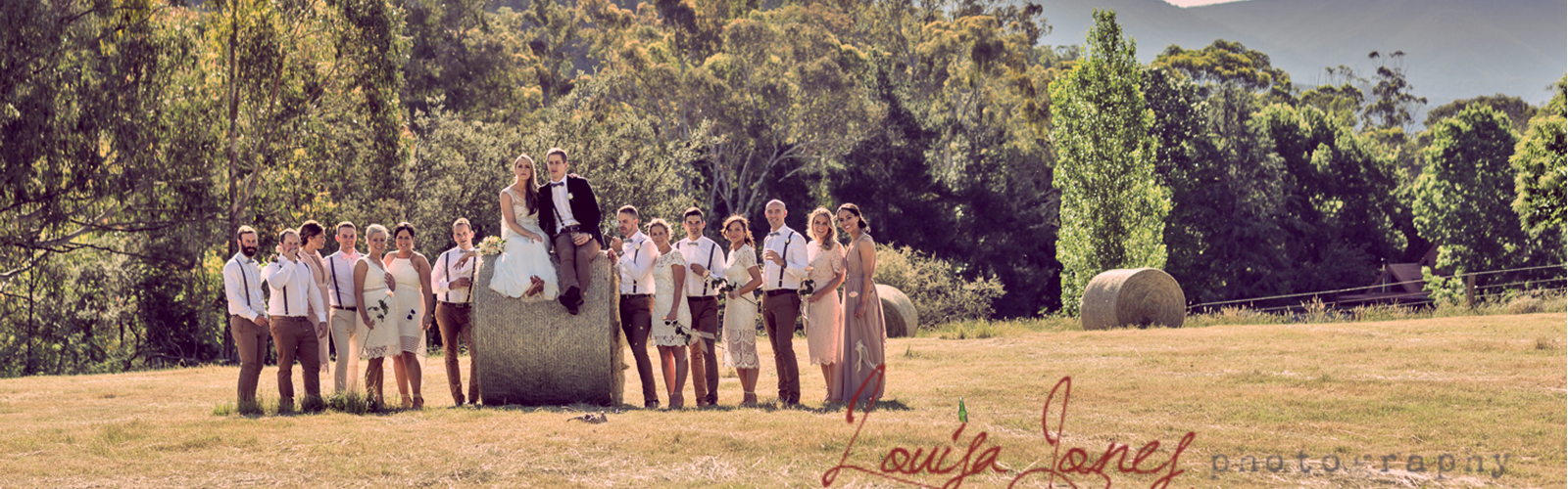 Hay Bale Wedding at Bright, Vic