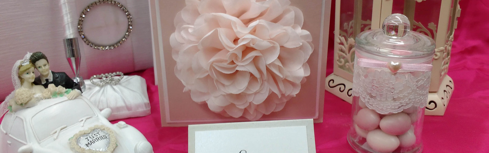 Large Peach Flower Invite