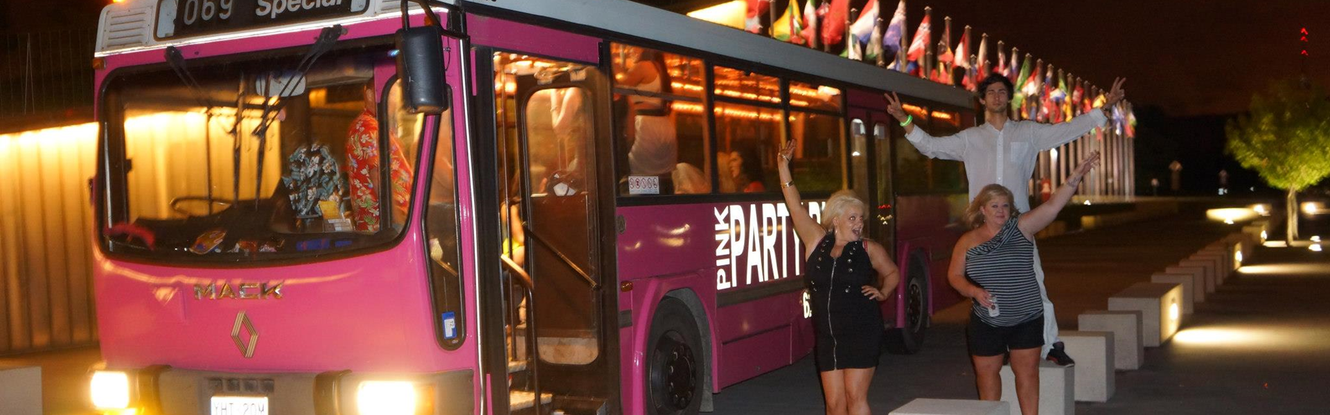 Pink Party Bus