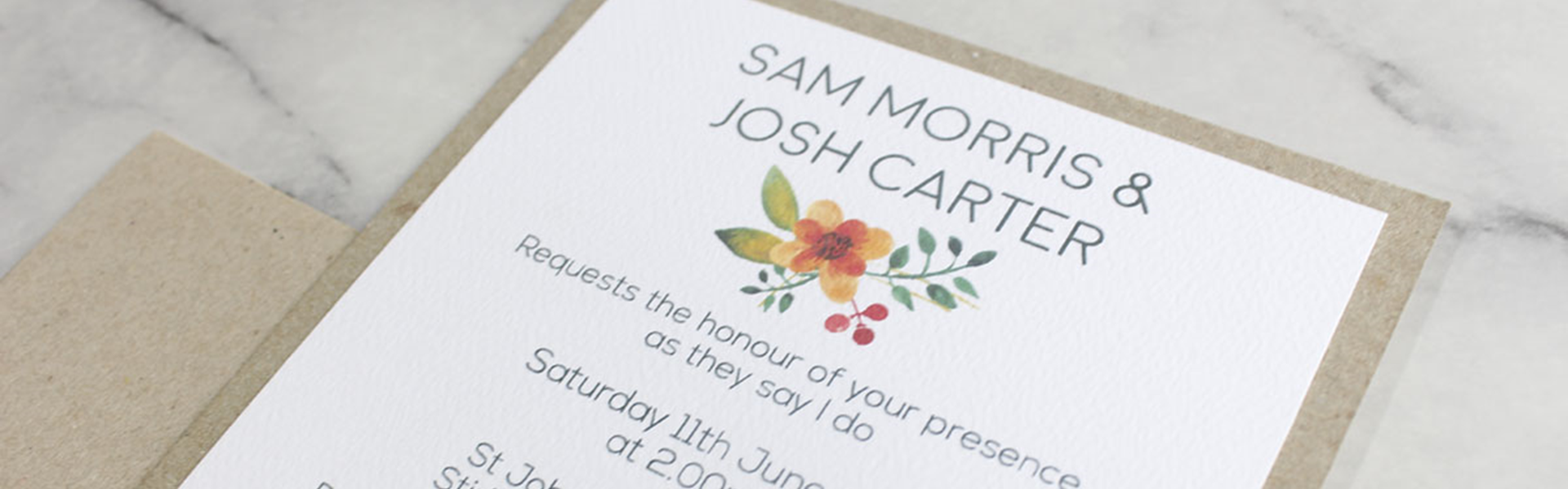 Rustic Wedding Invitation