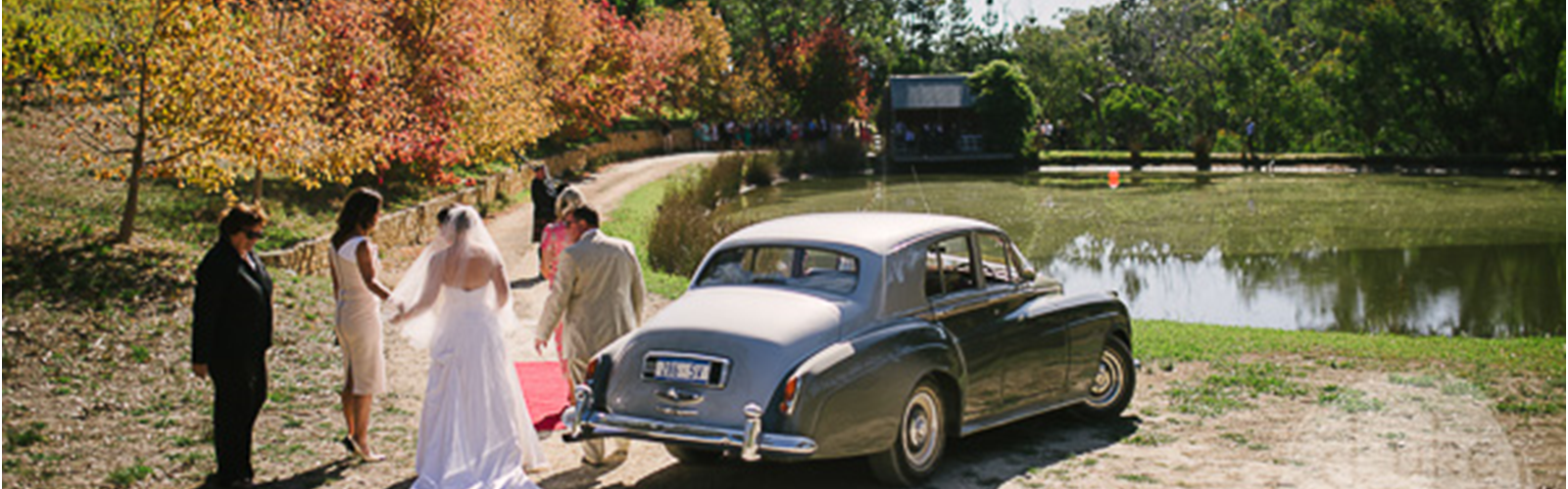 Wedding ceremony at the Boatshed- The Lane Vineyard