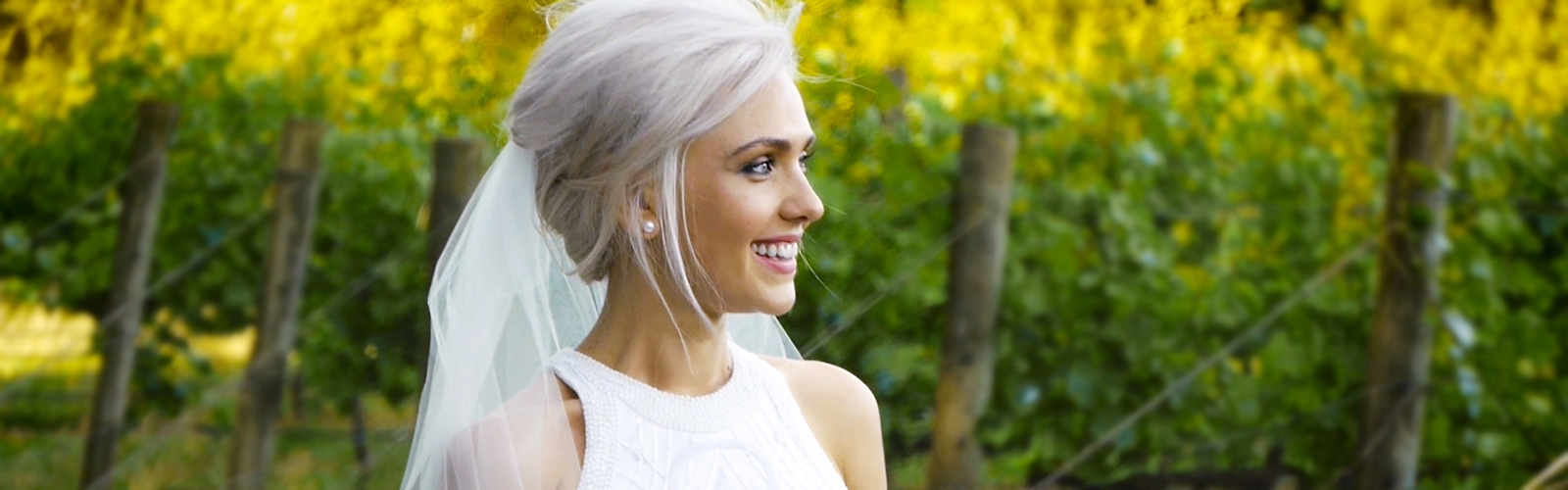 bride at winery