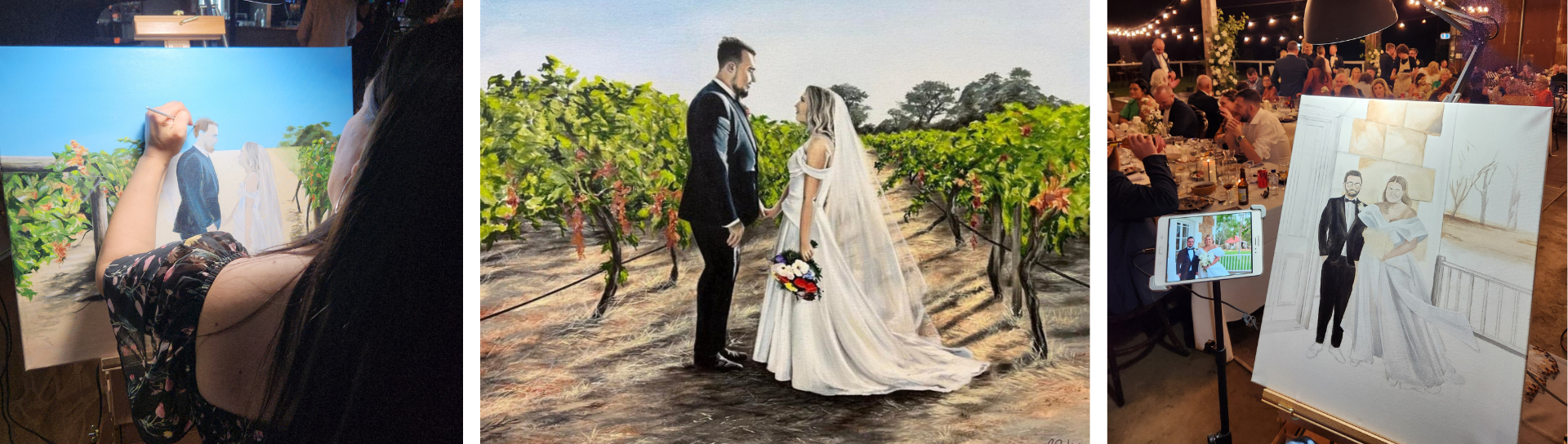 Canvas by Design - Live Wedding Artist SupplierHero Wedding Services