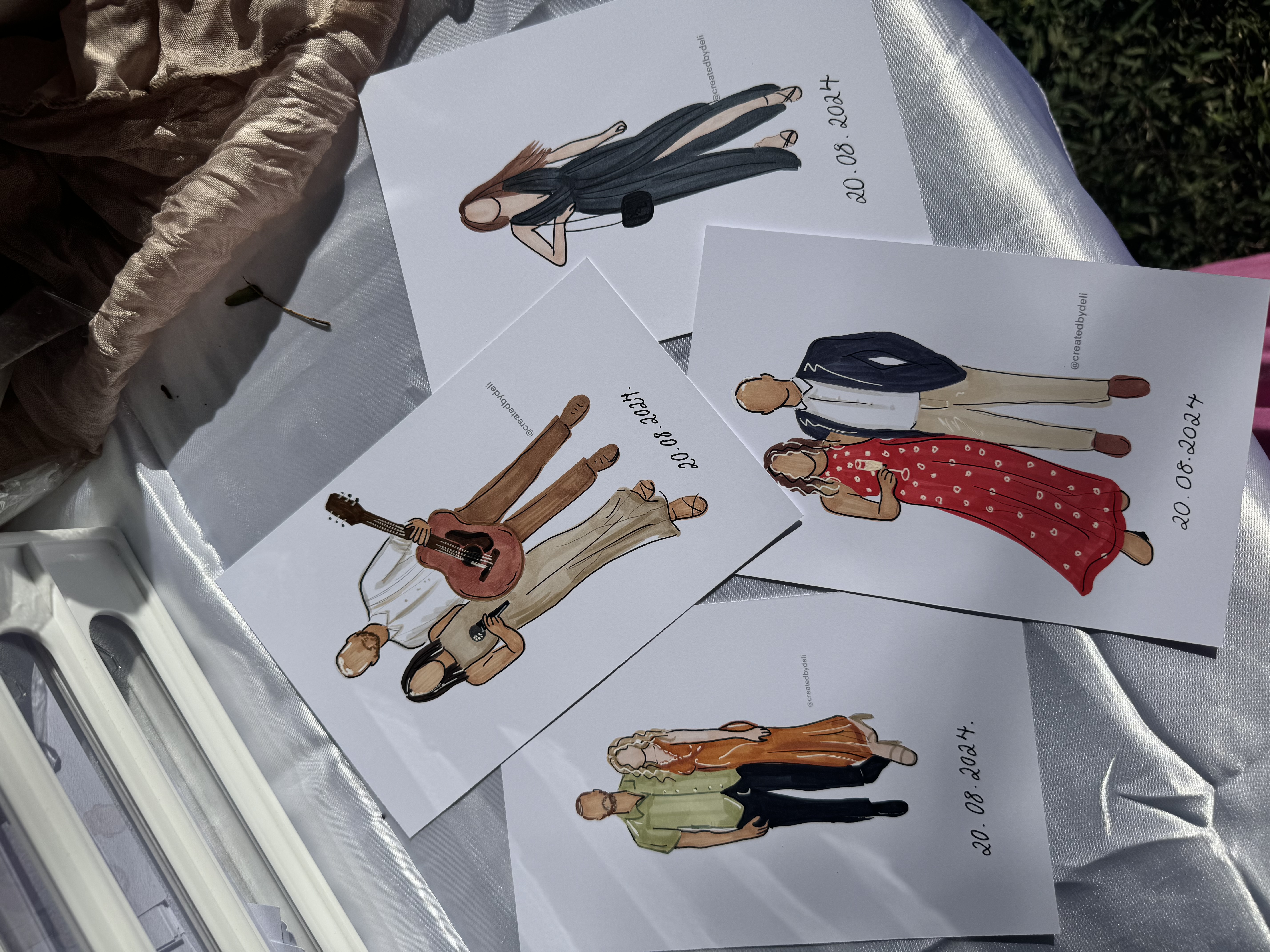 Created by Deli - Live Wedding Sketcher SupplierHero Wedding Services