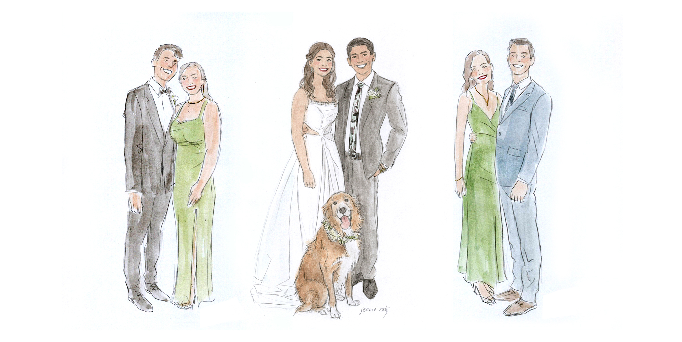 Live Sketching by Jennie Rutz SupplierHero Wedding Bomboniere