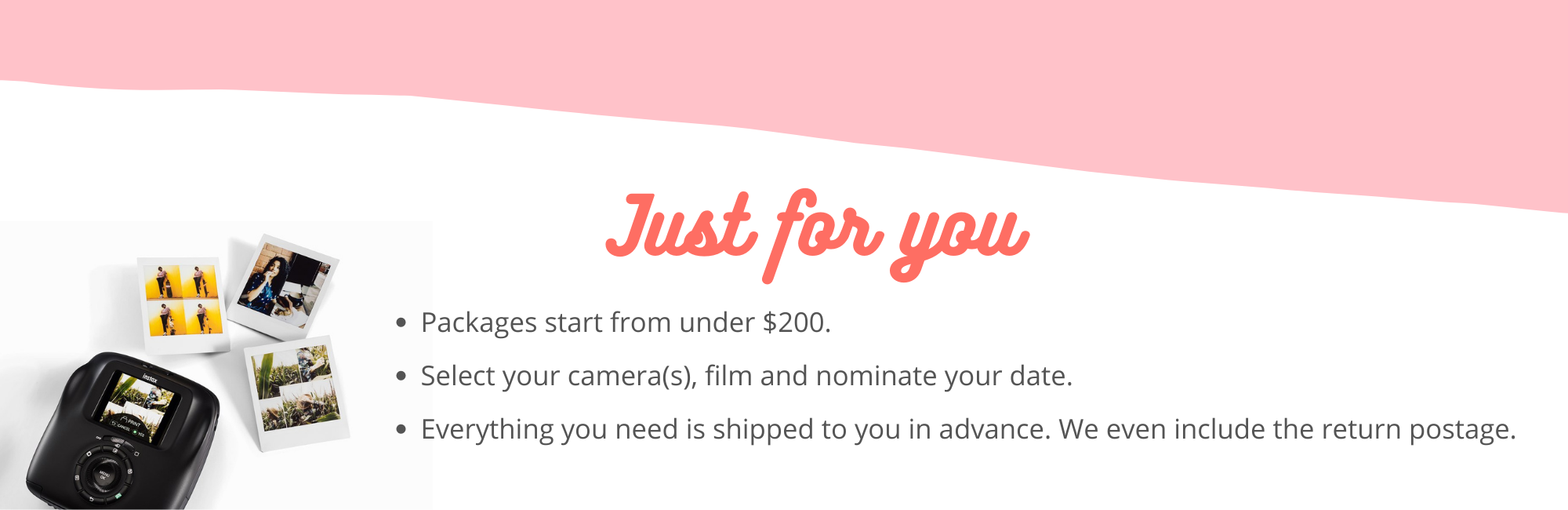 One Minute Photo - Instant Camera Hire SupplierHero Wedding Bomboniere