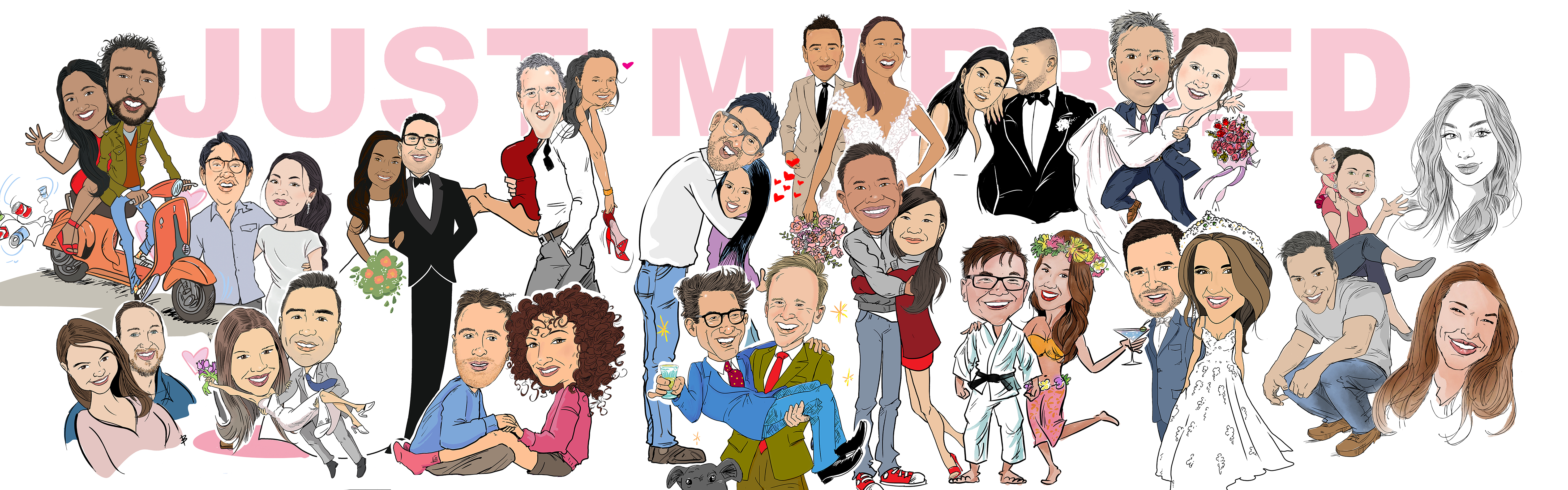 Sydney Cartoonist SupplierHero Wedding Services