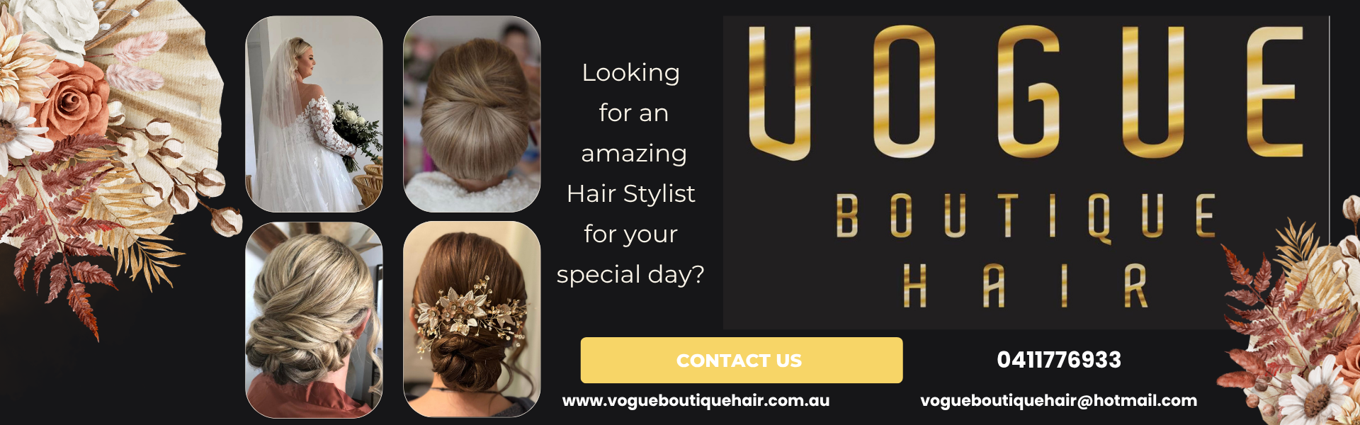 Vogue Boutique Hair SupplierHero Wedding Hair and Makeup