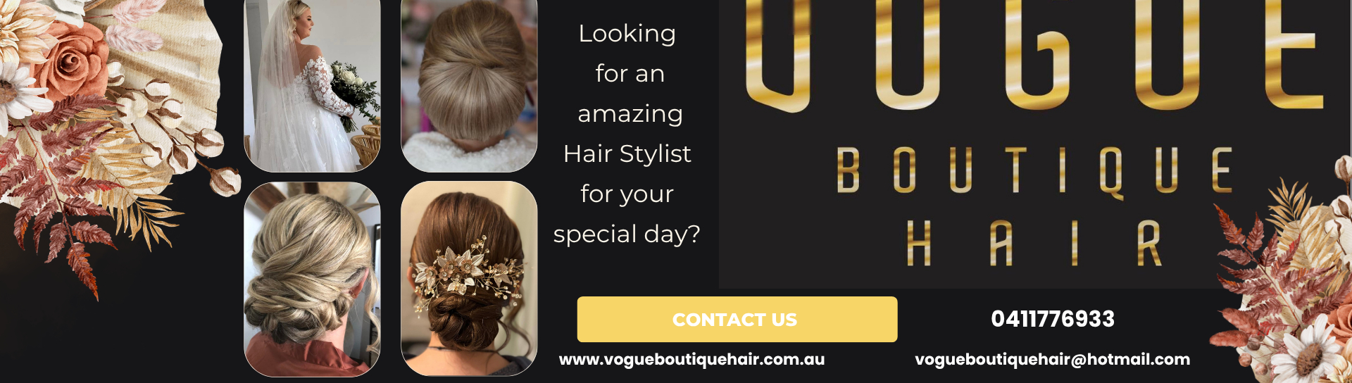 Vogue Boutique Hair SupplierHero Wedding Hair and Makeup