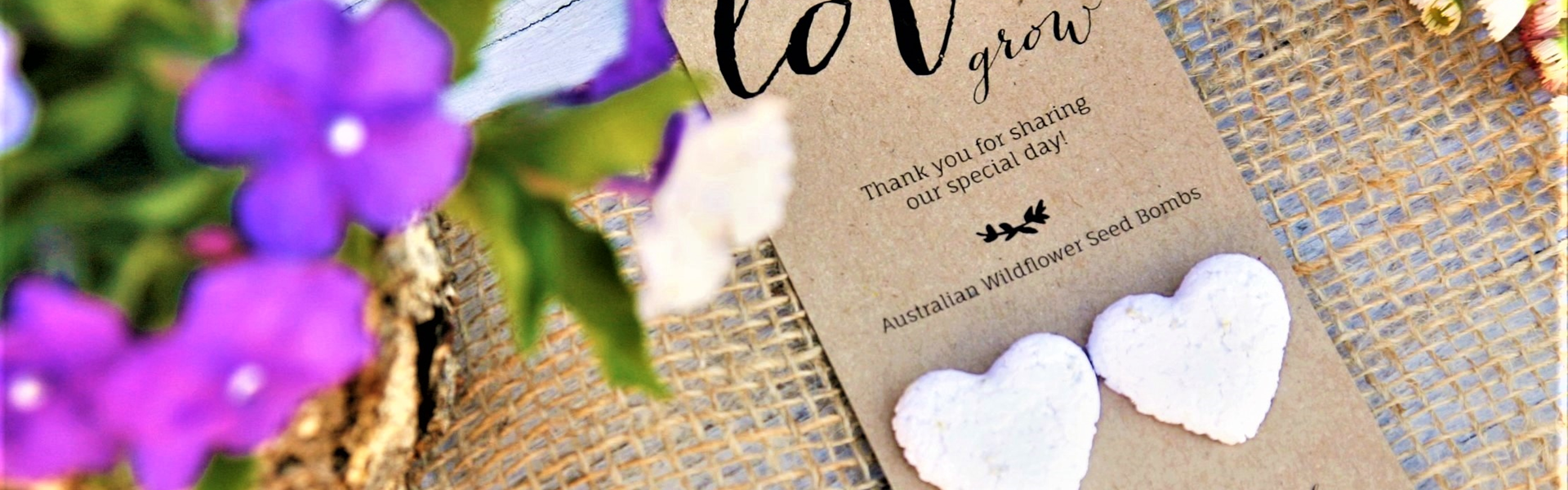 wildflower seed bomb card