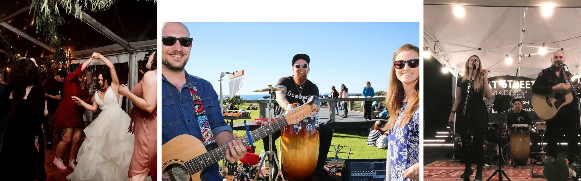 Acoustic wedding band The Record Breakers play wedding music across NSW