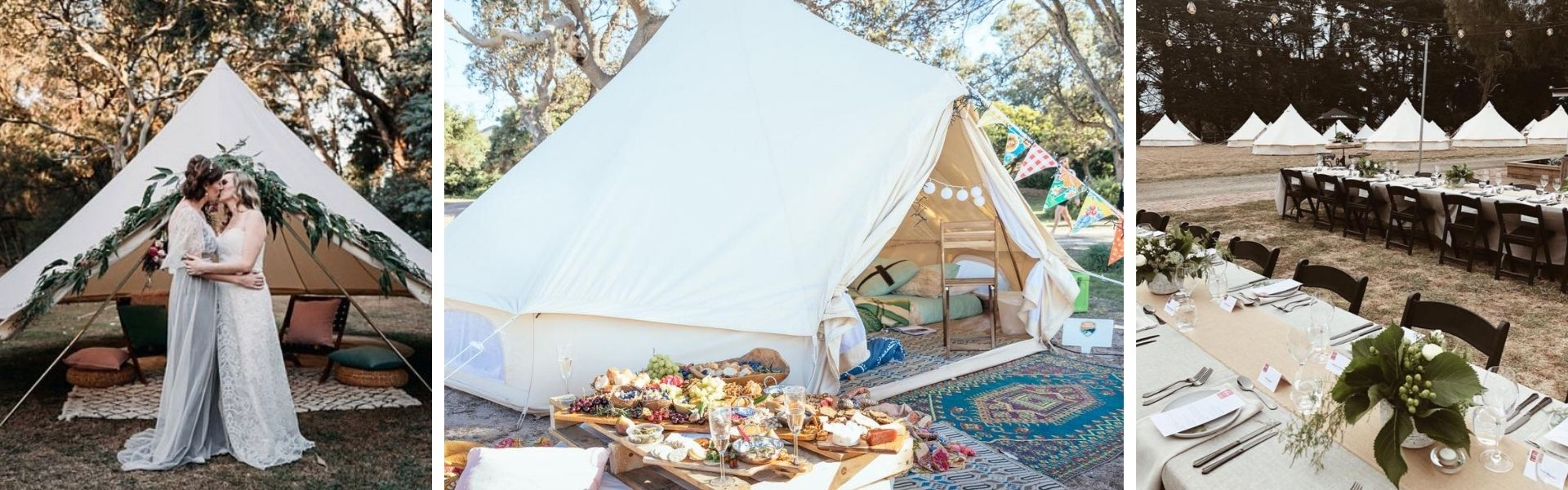 Happy Glamper wedding hire accomodation Victoria and South Australia