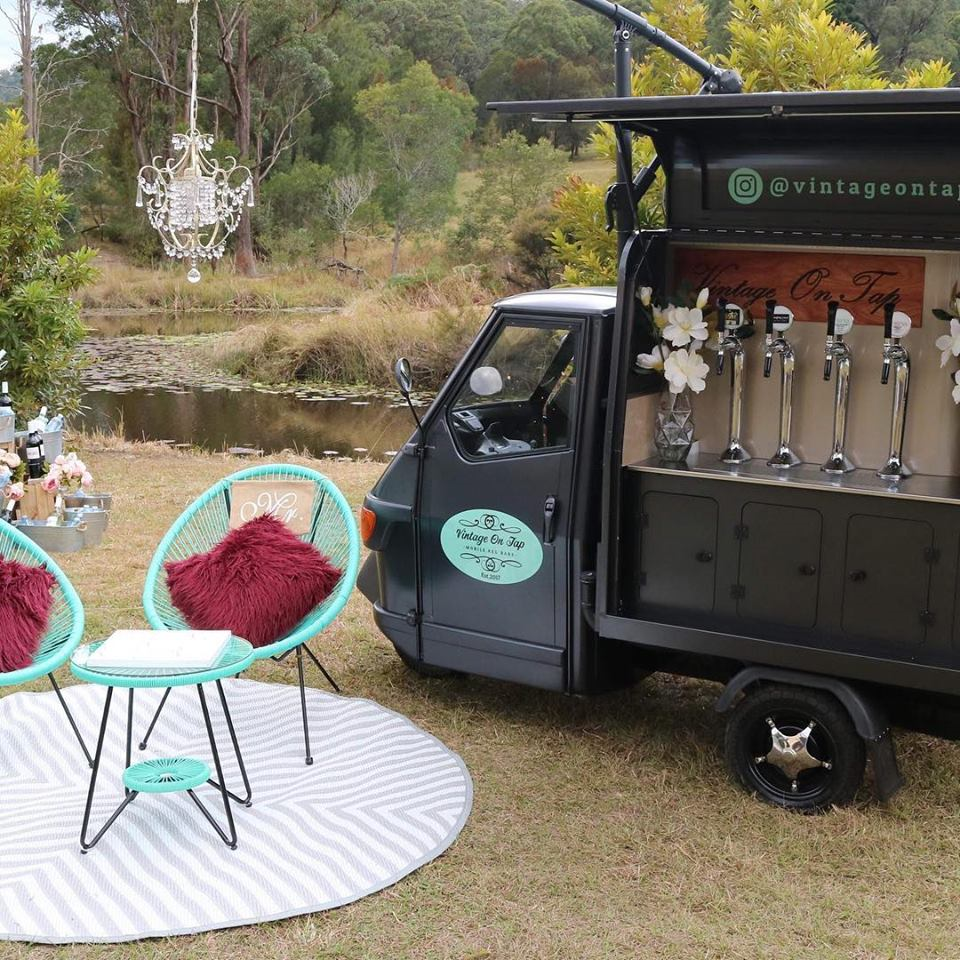 Vintage On Tap Mobile Keg Bars Wedding Caterers Pacific Pines Easy