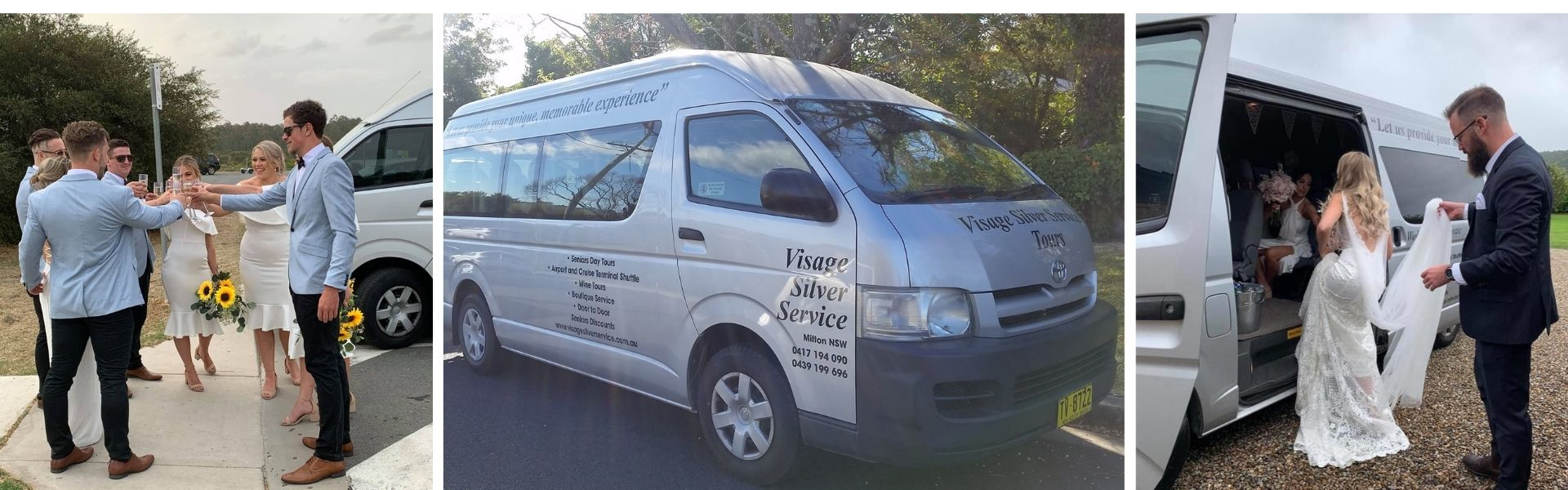 Visage Silver Service Wollongong South Coast wedding cars 