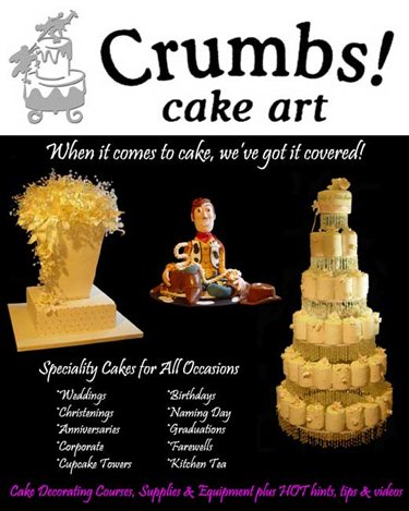 Crumbs! Cake Art Wedding Cakes Annangrove Easy Weddings